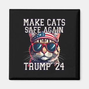 Aimant Drôle Trump 24 Président Débat Mème Faire Des Chat