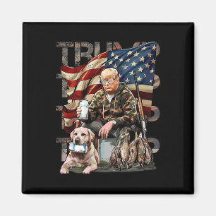 Aimant Drôle Trump 45 47 Chasse Beer Ducks Us Drapeau Cam