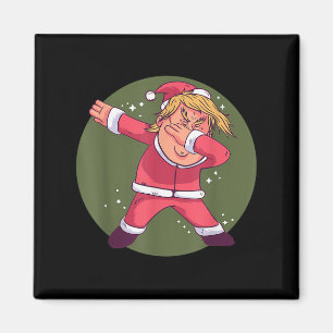 Aimant Drôle Trump Dabbing Santa Claus Noël Noël Noël Paj