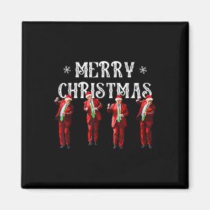 Aimant Drôle Trump Danse Santa Claus Noël Noël Noël Noël 