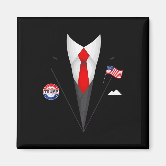 Aimant Drôle Trump Halloween Costumes Président Trump (Devant)