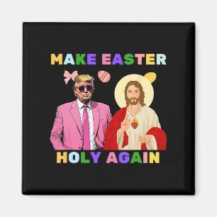 Aimant Drôle Trump Jésus Christ Rendre Pâques saintes à n