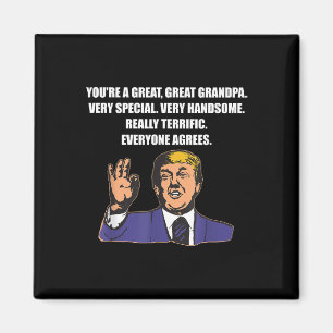 Aimant Drôle Trump Meilleur Grand-Père Jamais Tout Le Mon