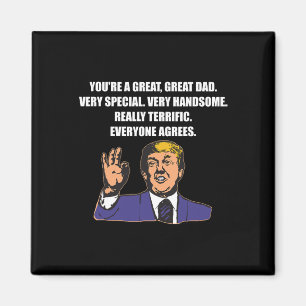 Aimant Drôle Trump Meilleur Papa De Tous Les Temps Tout L