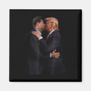 Aimant Drôle Trump Président Américain Et Président Chino