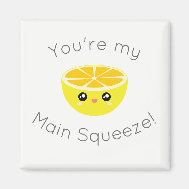 Aimant Drôle, tu es mon Humour principal Squeeze Kawaii L (Devant)