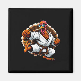 Aimant Drôle Turquie Thanksgiving Karate Judo Martial Art
