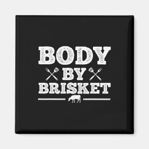 Aimant Drôle Viande Grillant Art Pour Hommes Femmes Barbe