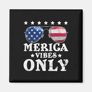 Aimant Drôles de vibes Merica Drapeau américain Sungles 4