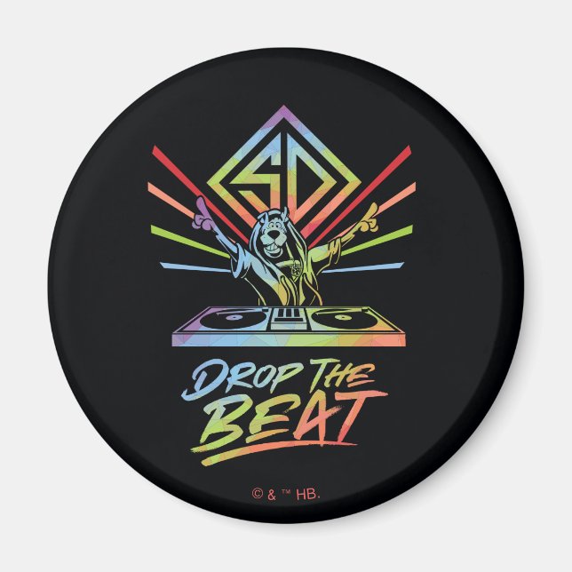 Aimant Drop the Beat : DJ Scooby-Doo (Devant)