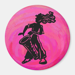 Aimant Drum Boogie Nights New York Hot Pink
