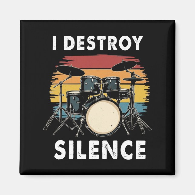 Aimant Drummer I Destruction Silence Drum (Devant)