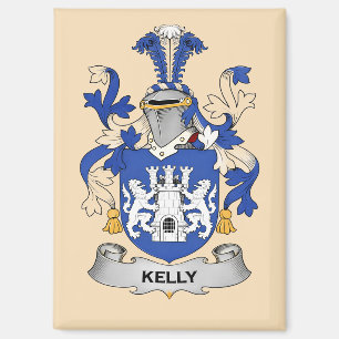 Aimant du blason de la famille Kelly