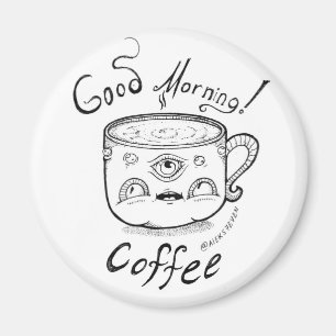 Aimant du café 2 bonjour