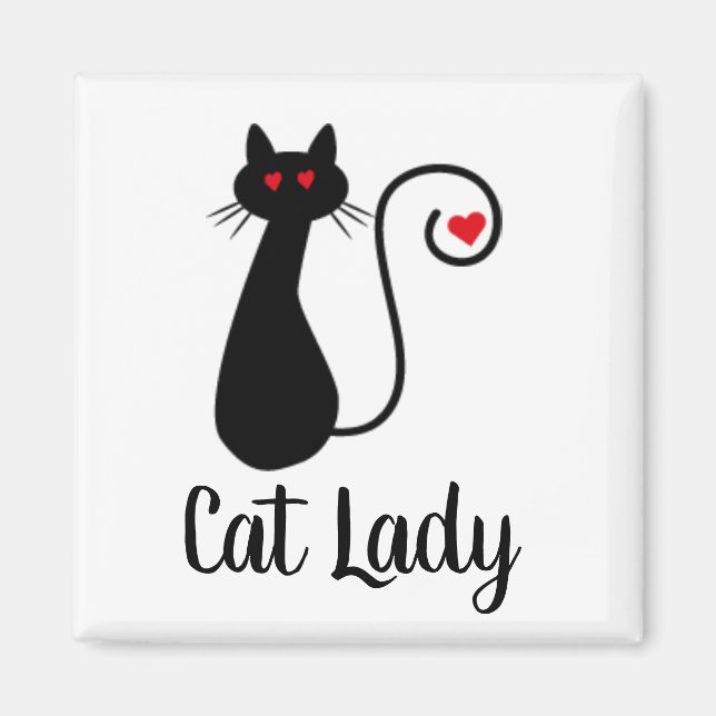 Aimant du coeur de chat (Devant)