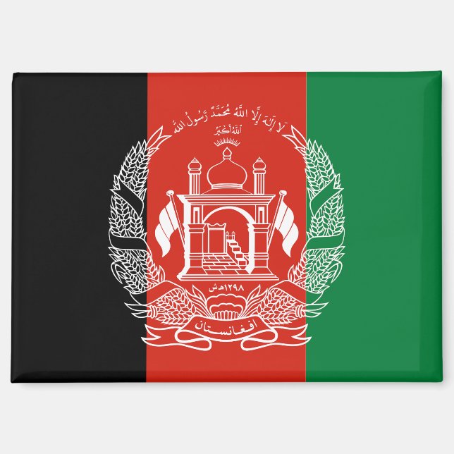 aimant du drapeau afghan (Recto)