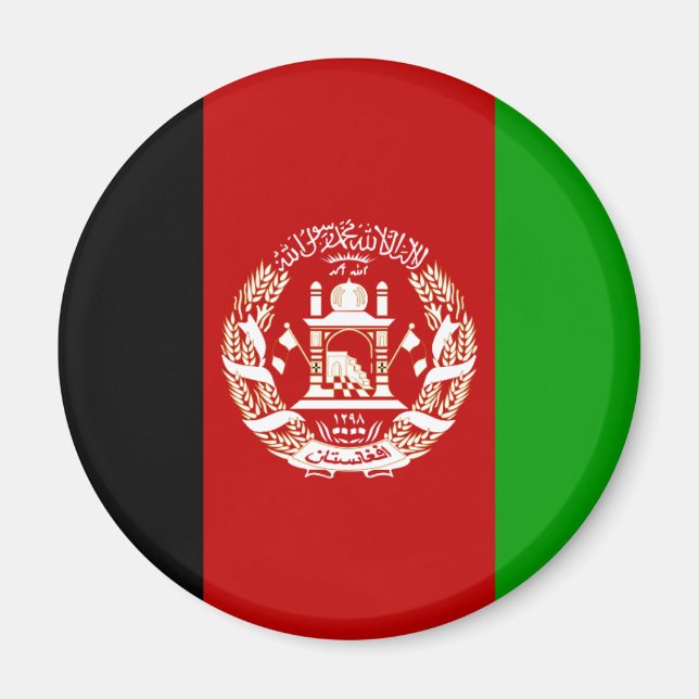 aimant du drapeau afghan (Devant)