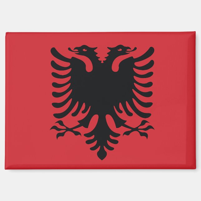 aimant du drapeau albanais (Recto)
