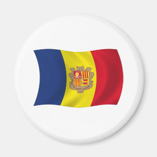 Aimant du drapeau d'Andorre