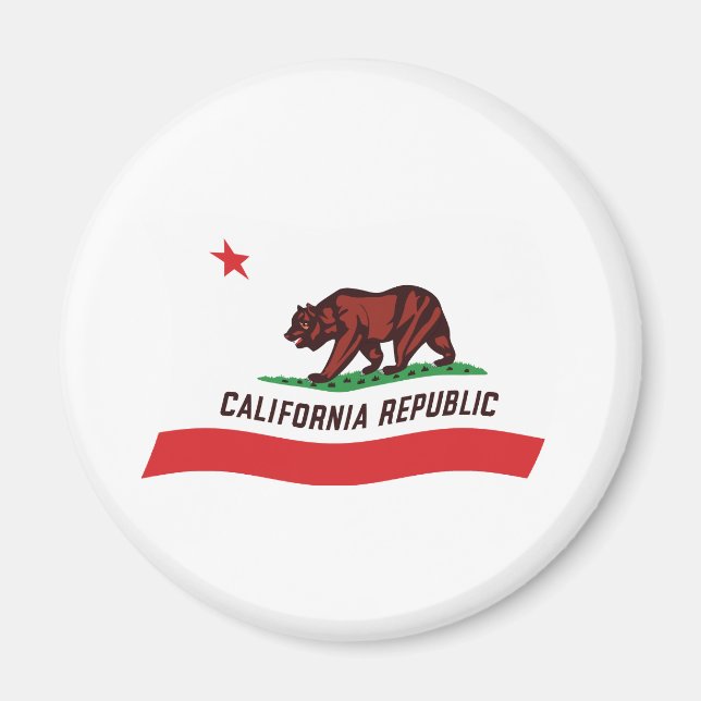 Aimant du drapeau de Californie (Devant)