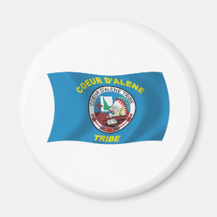 Aimant du drapeau de Coeur d'Alene
