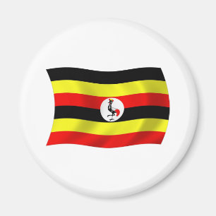Aimant du drapeau de l'Ouganda