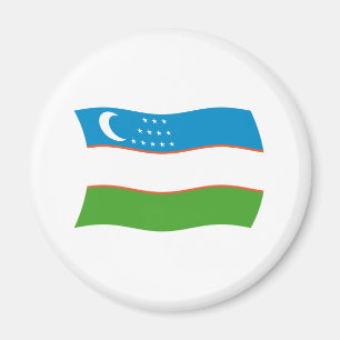Aimant du drapeau de l'Ouzbékistan