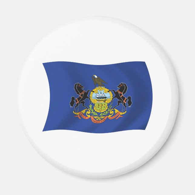 Aimant du drapeau de Pennsylvanie (Devant)