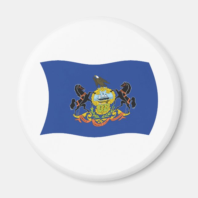 Aimant du drapeau de Pennsylvanie (Devant)