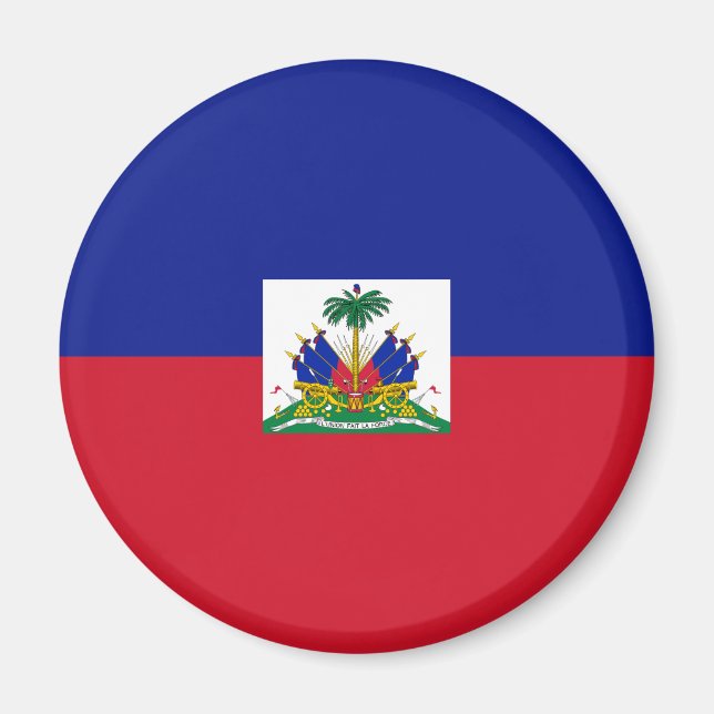 Aimant du drapeau d'Haïti (Devant)