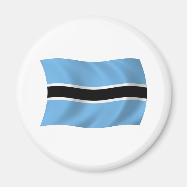 Aimant du drapeau du Botswana (Devant)