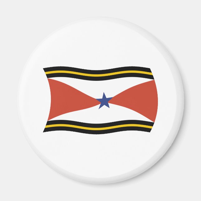 Aimant du drapeau du peuple Akha (Devant)