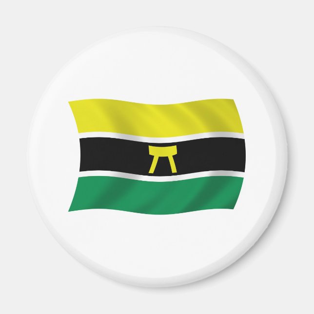 Aimant du drapeau du peuple Ashanti (Devant)