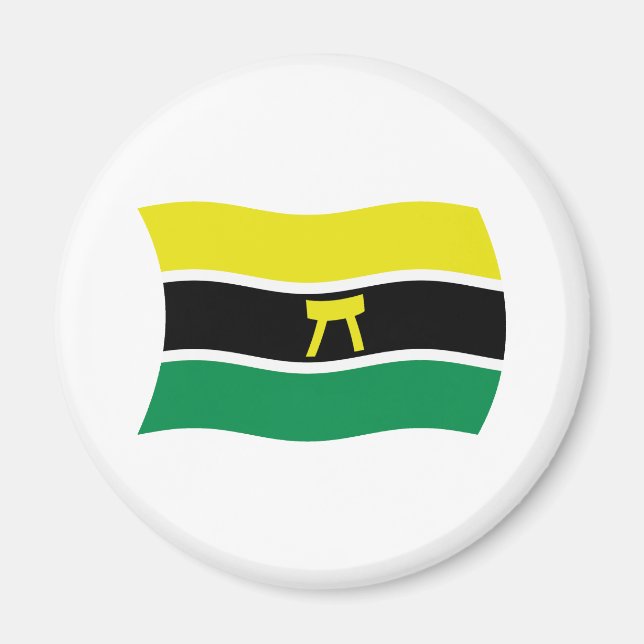 Aimant du drapeau du peuple Ashanti (Devant)
