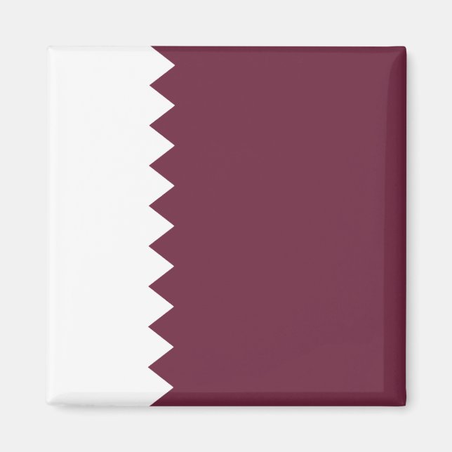 Aimant du drapeau du Qatar (Devant)