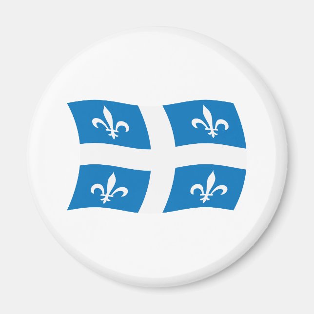 Aimant du drapeau du Québec (Devant)