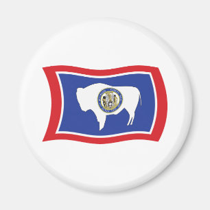 Aimant du drapeau du Wyoming