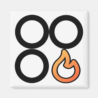 Aimant du Étiquette de commande du brûleur avant-d