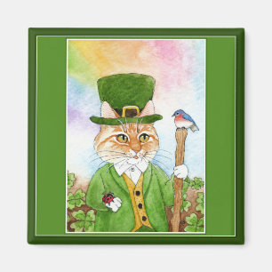 Aimant du jour de chat de lutin du paddy mignon de