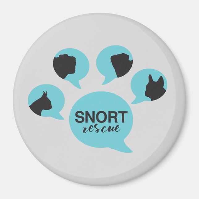 Aimant du logo de la patte SNORT (Devant)
