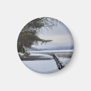 Aimant du matin neigeux