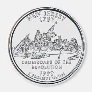 Aimant du New Jersey State Quarter 1999