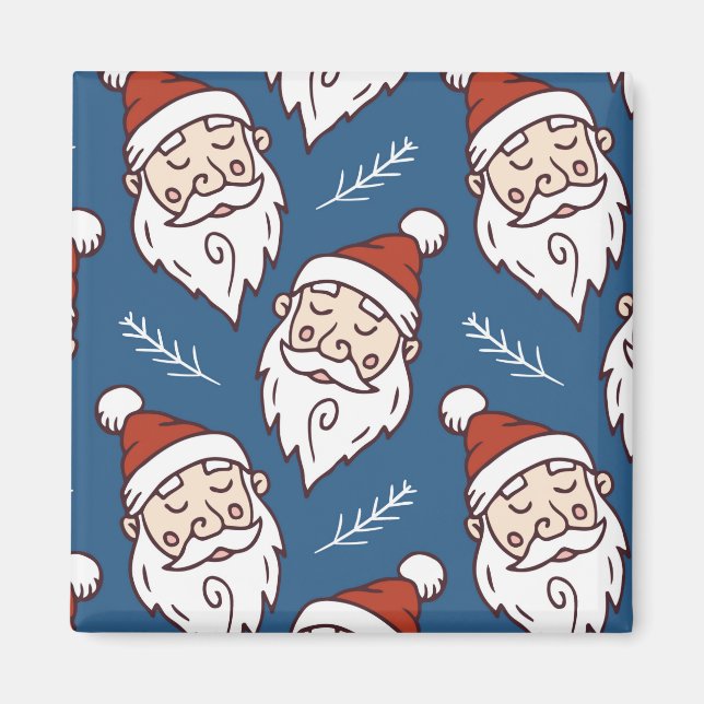 Aimant Du nom de l'enfant Père Noël Joyeux Noël Famille (Devant)