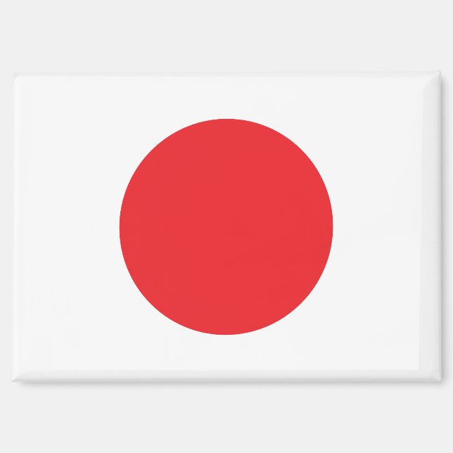 Aimant du rectangle du drapeau national du Japon (Recto)
