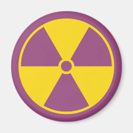 Aimant du symbole de rayonnement