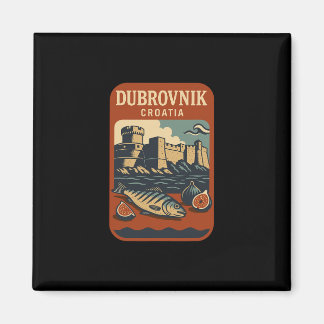 Aimant Dubrovnik Croatie Souvenir Nourriture Croate Et Vo