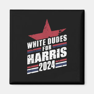 Aimant Dudes Blanches Pour Kamala Harris 2024