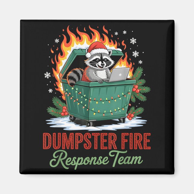Aimant Dumpster Fire Resnse Team Leader Christmas  (Devant)