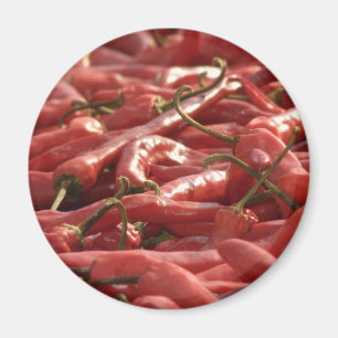 Aimant d'un rouge ardent de piment