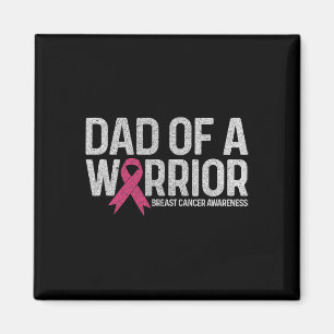 Aimant D'Une Chemise De Guerrier Papa Du Sein Cancer Du S